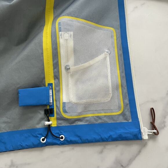 Tory Burch Sport All-Weather Jacket Color block blue green M Sporty Rich Outdoor - Picture 12 of 16